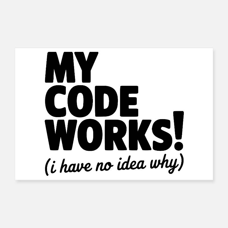 Mon code fonctionne ! (Je ne sais pas pourquoi) Poster 30 x 20 cm