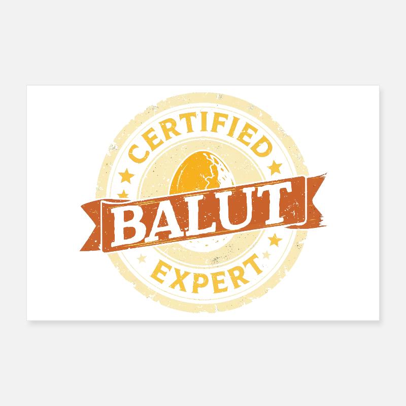 Certified Balut Expert Phillippinen Poster 30x20 cm