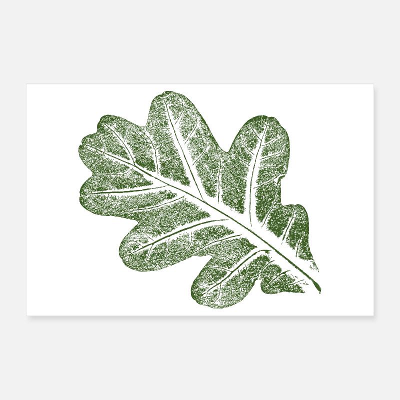 Feuille de chêne Poster 30 x 20 cm