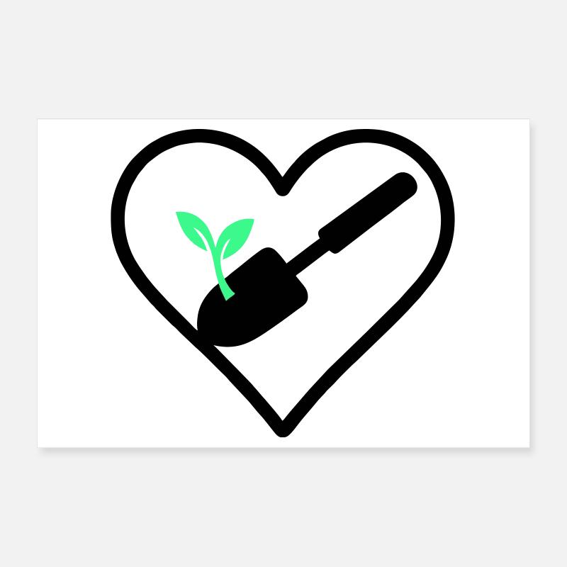 Cœur du jardinage – Passion verte Poster 30 x 20 cm