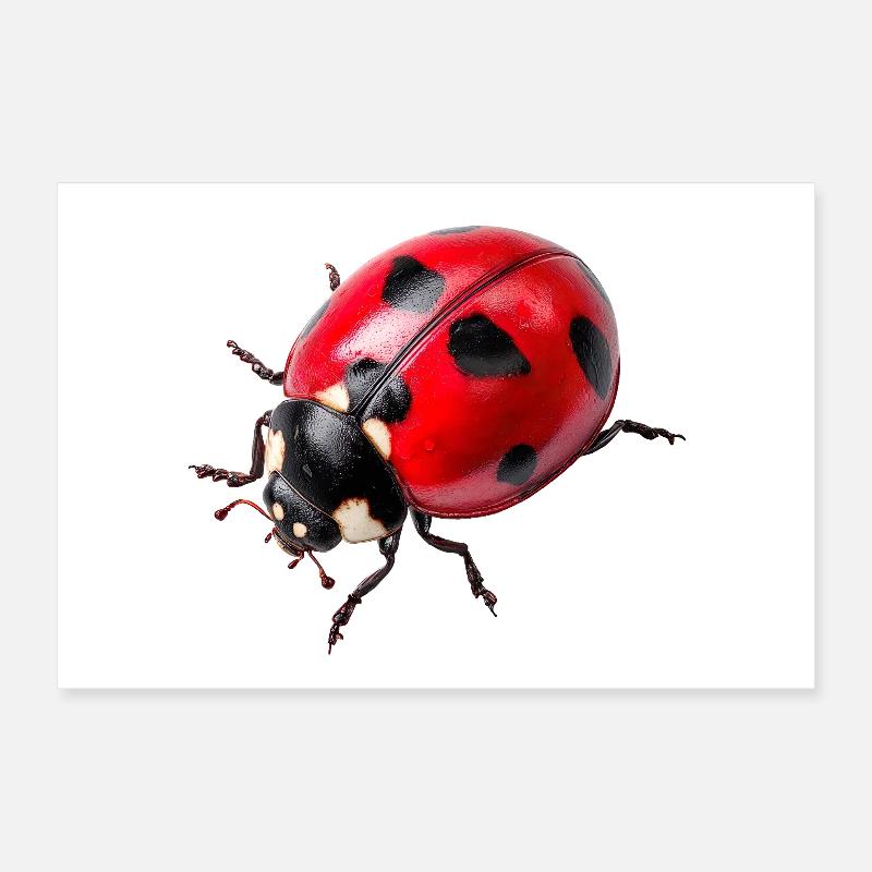 Ladybugs are also called ladybugs Poster 12" x 8" (30x20 cm)