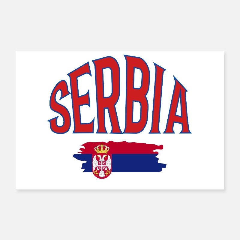 Serbie Poster 30 x 20 cm
