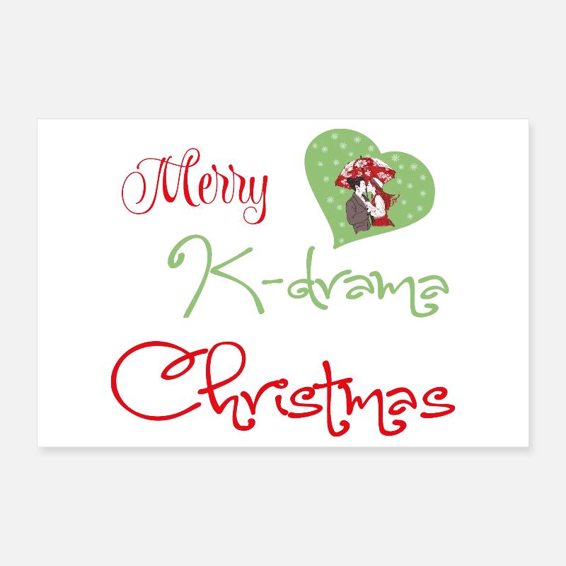 K-Drama Weihnachtsromanz von Noël Poster 30x20 cm