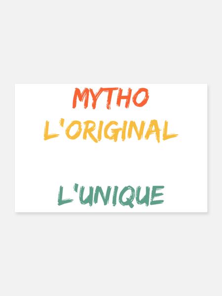 Mytho Original Das wahre Einzigartige - Poster 30x20 cm - Weiß - Vorne