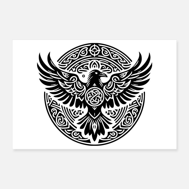 Raven Triskel – Schwarze Stille Poster 30x20 cm