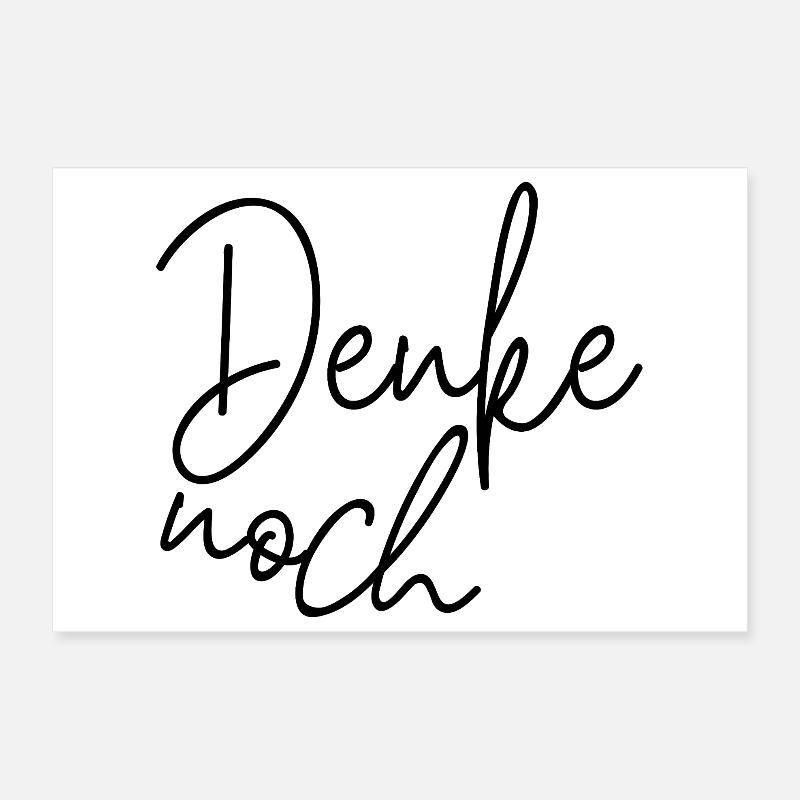 Toujours en train de réfléchir – Diction de l’humour minimaliste Poster 30 x 20 cm