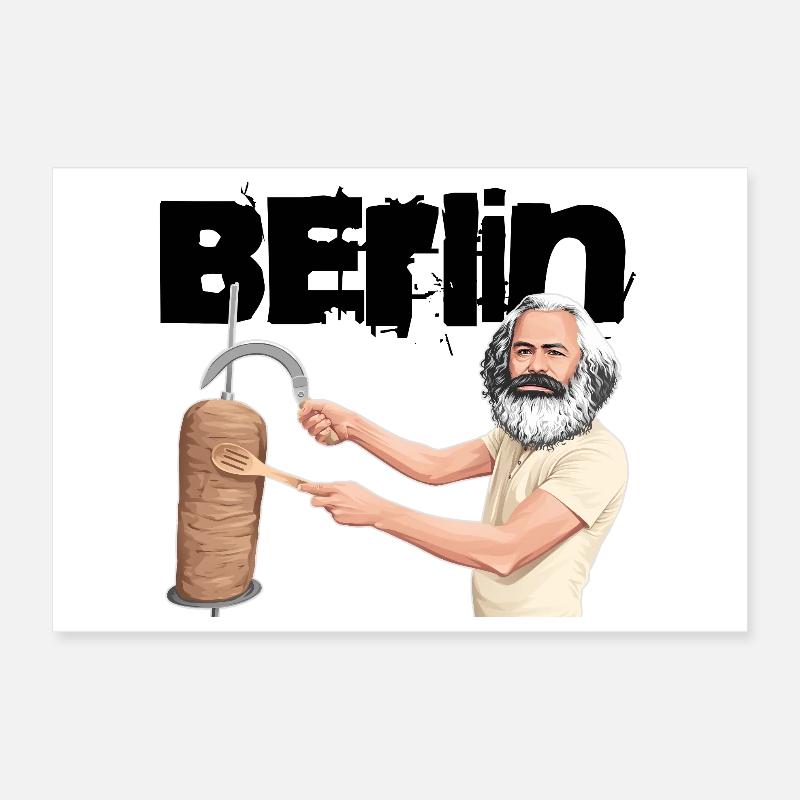 Berlin Döner Marx Poster 30 x 20 cm