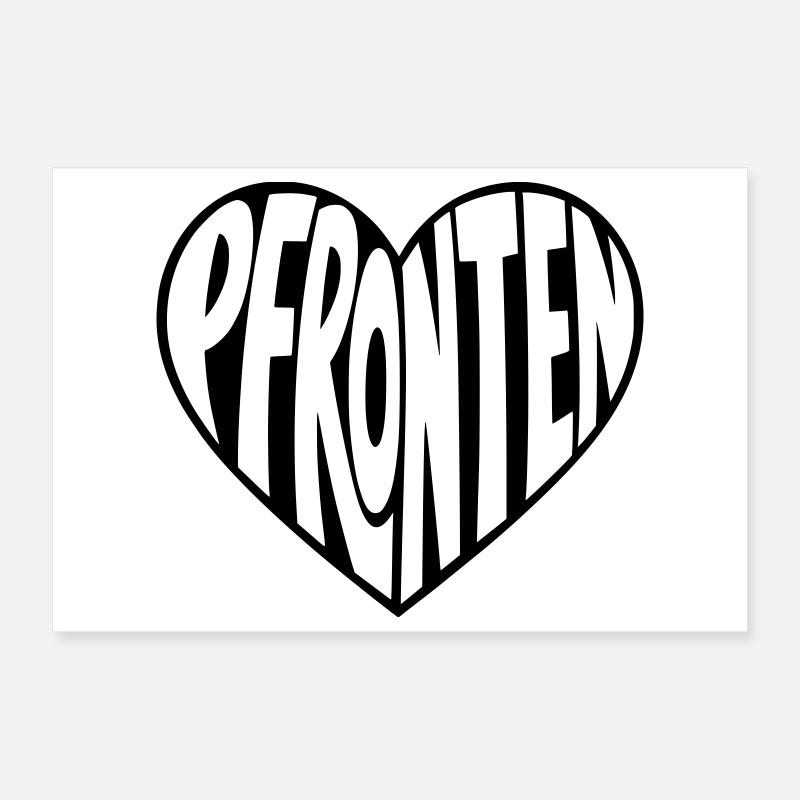 Pfronten Allgäu au cœur Poster 30 x 20 cm