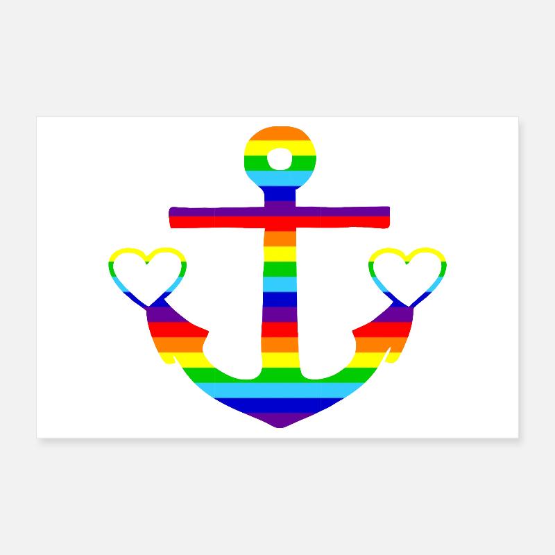 Anker-Bunt Poster 30 x 20 cm