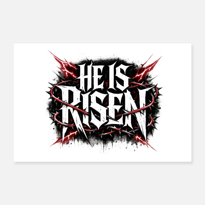 He is risen Poster 30x20 cm
