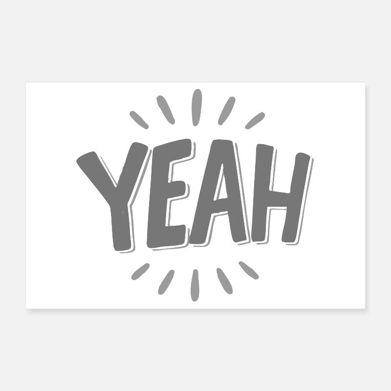 Yeah Jubelstrahl Design Poster 30x20 cm