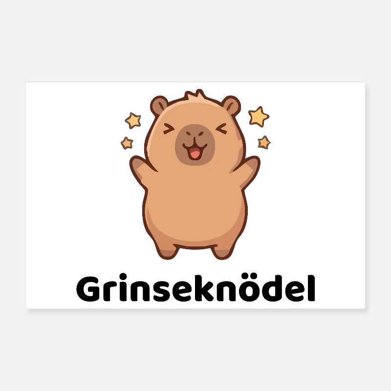Grinseknödel Poster 30x20 cm