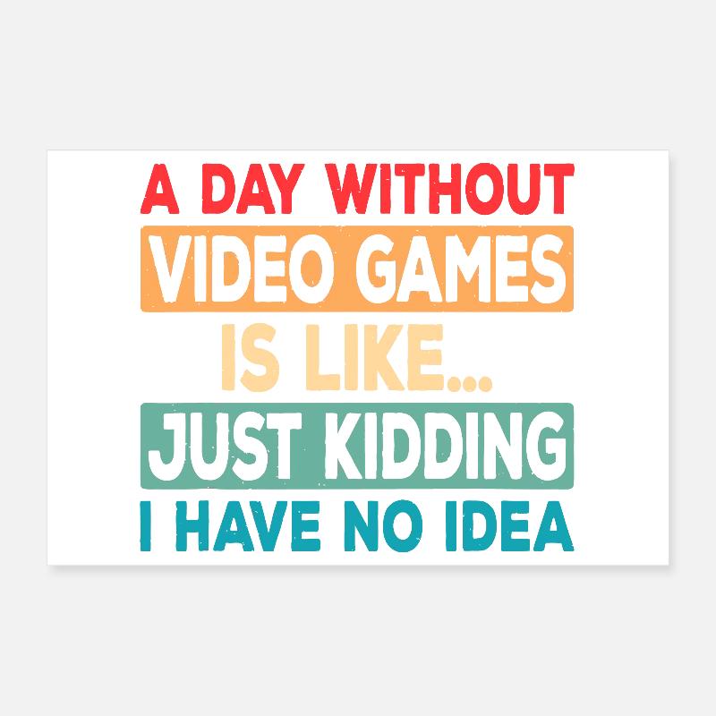 Game Day Absence Joke Tee Poster 12" x 8" (30x20 cm)