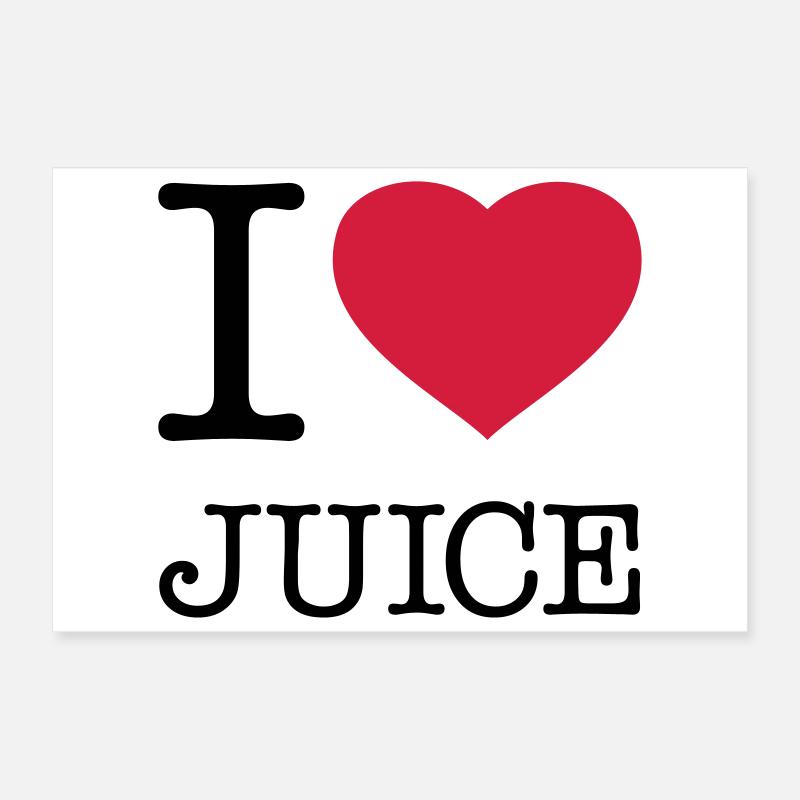 J’AIME LE JUS Saft Poster 30 x 20 cm