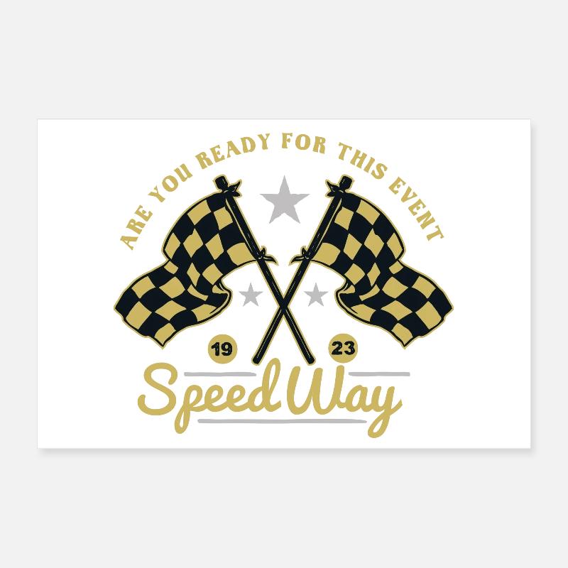 Speedway Poster 12" x 8" (30x20 cm)