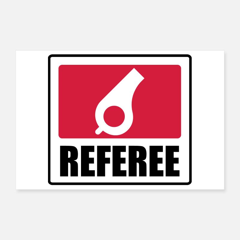 Referee - Schiedsrichter Arbitre - Sport - Match Poster 12" x 8" (30x20 cm)