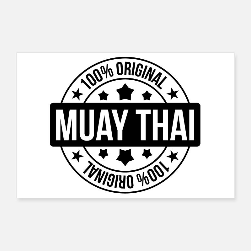 Muay-Thai - Thai-Boxen Poster 30x20 cm