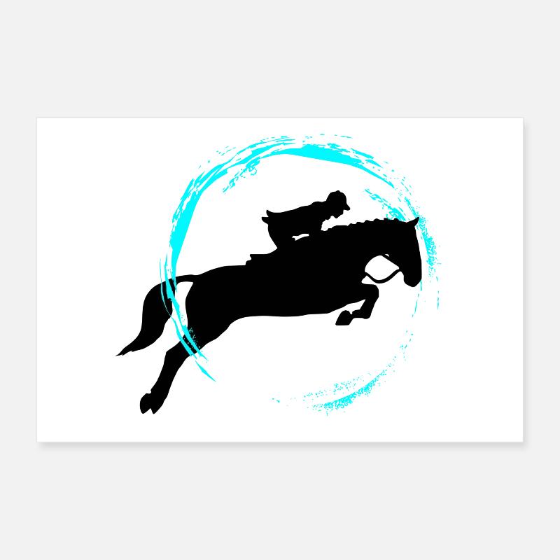 horse riding Poster 12" x 8" (30x20 cm)