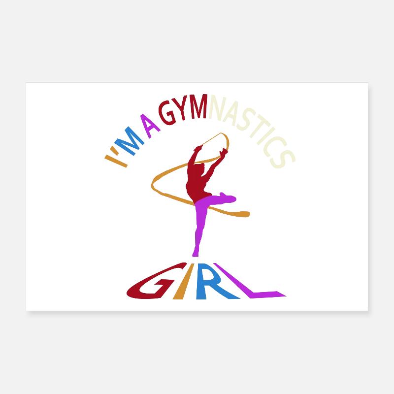 Ich bin ein Gymnastikmädchen Poster 30x20 cm