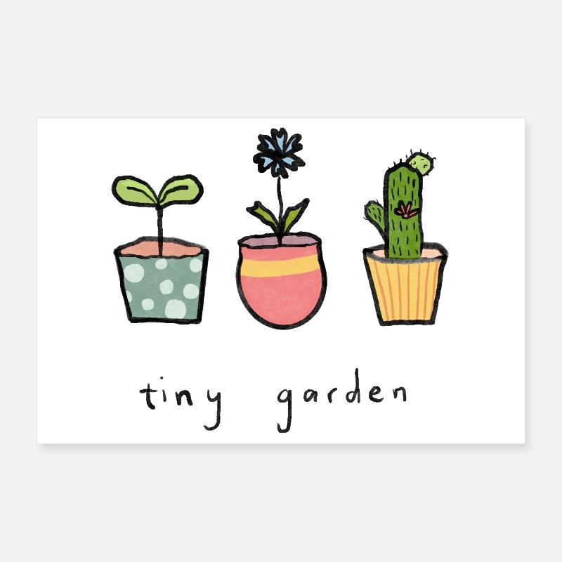 Petits pots de fleurs de jardin Poster 30 x 20 cm