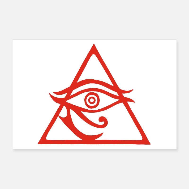 Die rote Pyramide des Gottes Horus Poster 30x20 cm