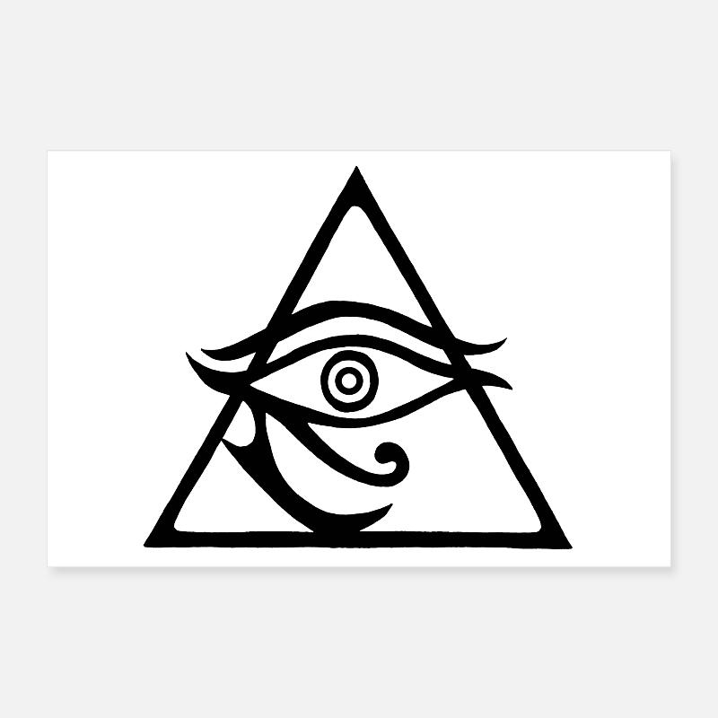 Die schwarze Pyramide des Gottes Horus Poster 30x20 cm