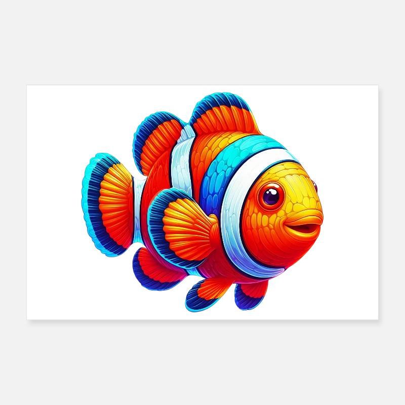 Clownfish Poster 12" x 8" (30x20 cm)