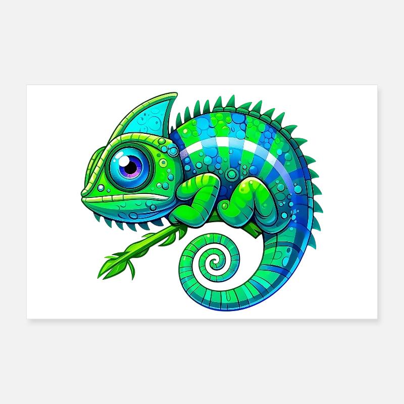 Caméléon Poster 30 x 20 cm