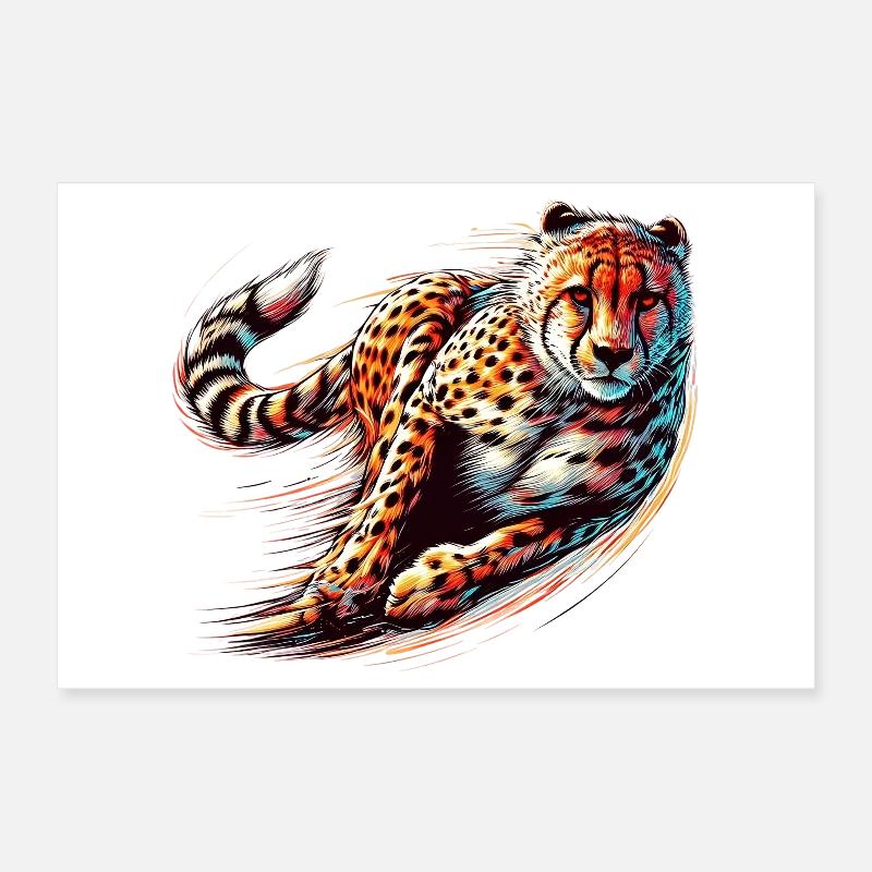 Guépard Poster 30 x 20 cm