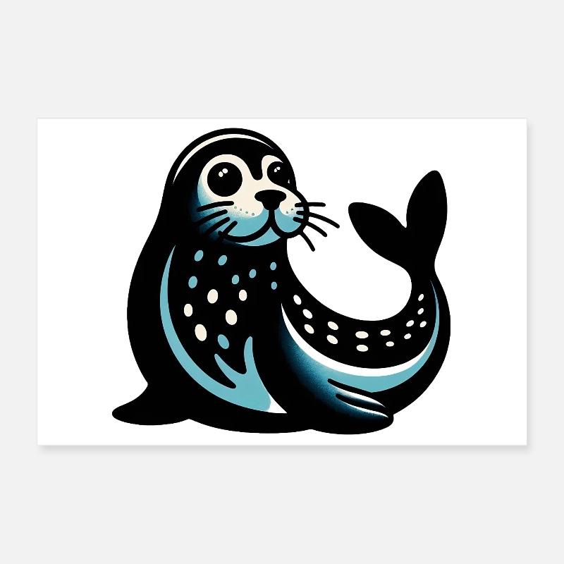 Phoque Poster 30 x 20 cm
