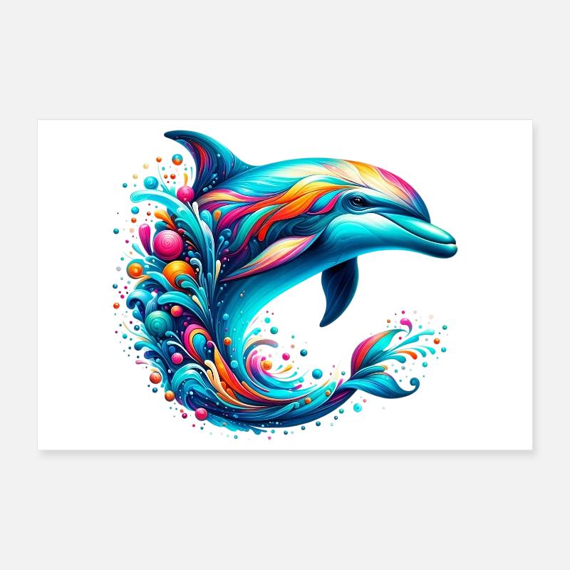 Dauphin Poster 30 x 20 cm