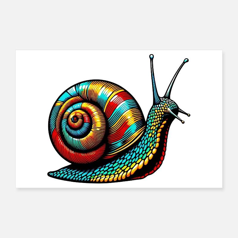 Escargot Poster 30 x 20 cm
