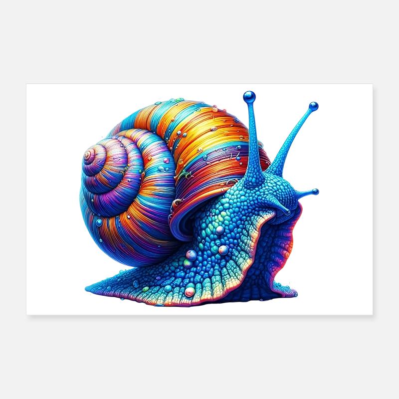Schnecke Poster 30x20 cm