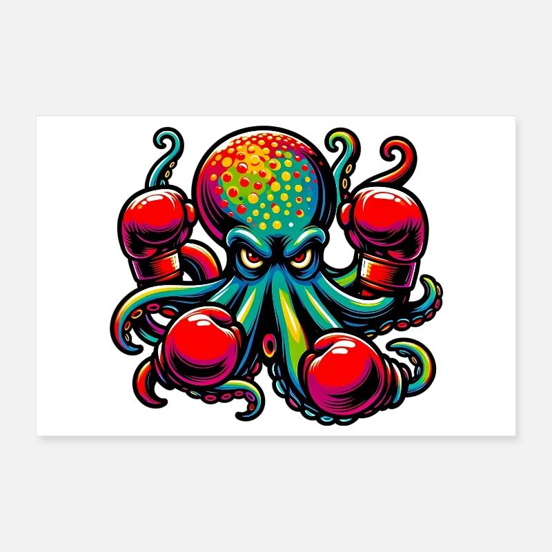 Pieuvre Poster 30 x 20 cm