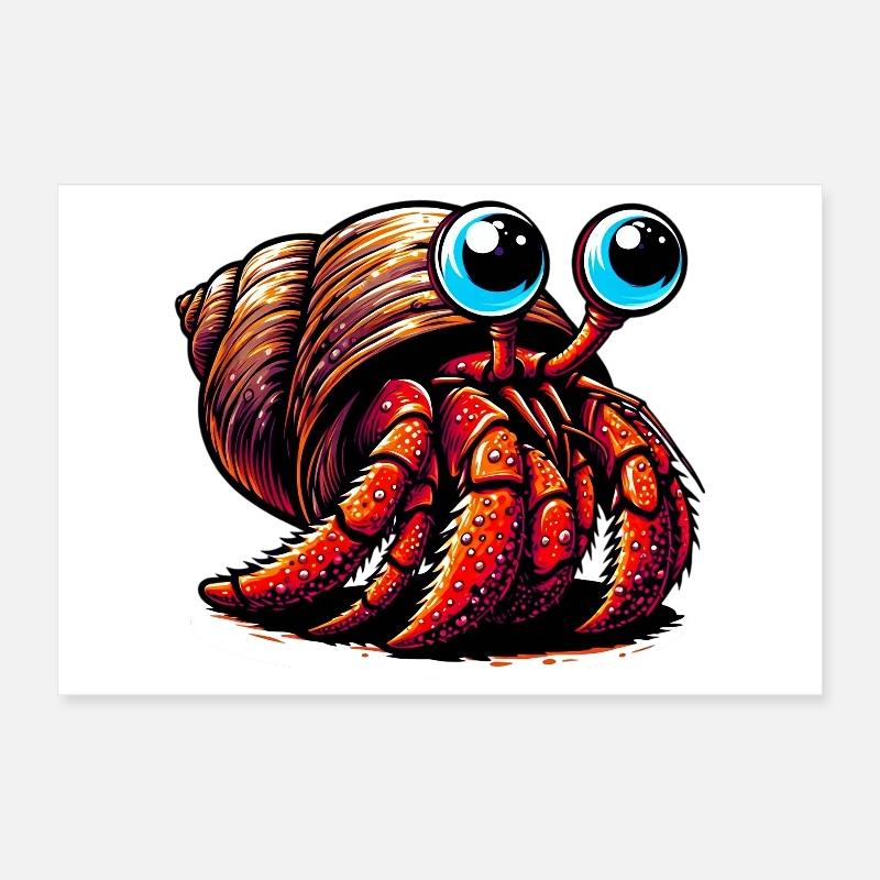 Bernard-l'ermite Poster 30 x 20 cm