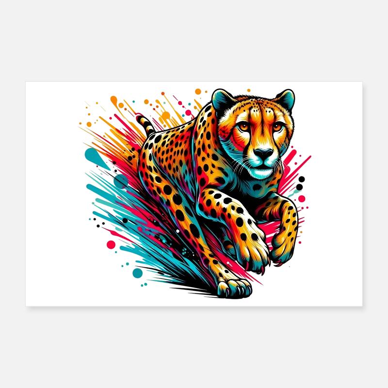 Guépard Poster 30 x 20 cm