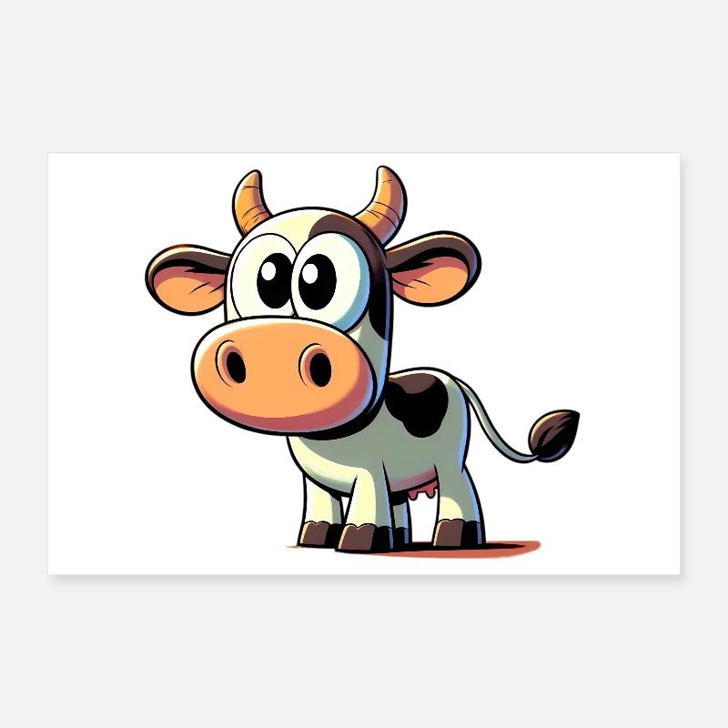Vache Poster 30 x 20 cm