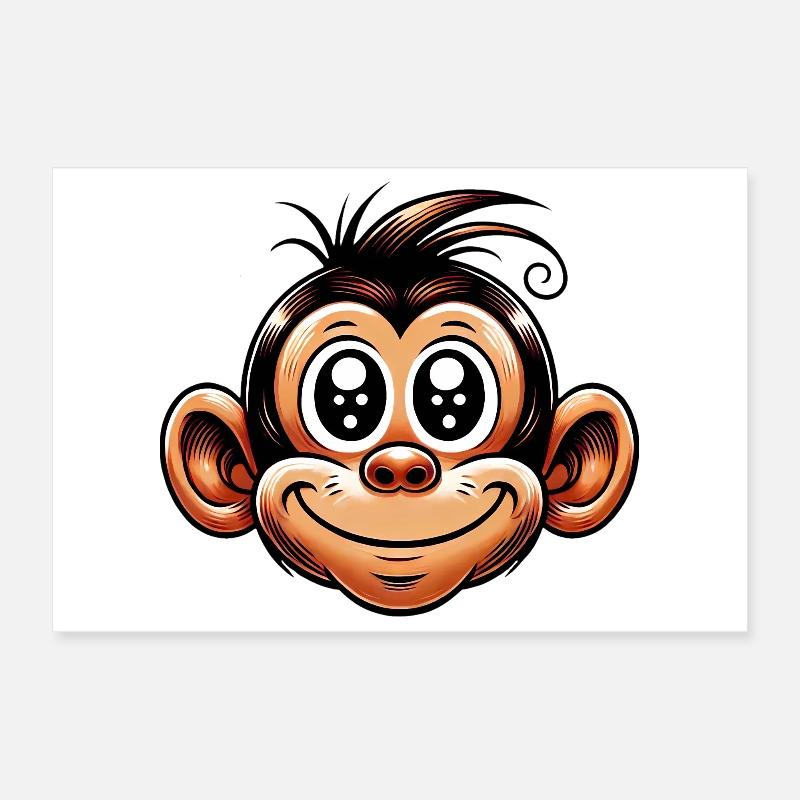 Singe Poster 30 x 20 cm