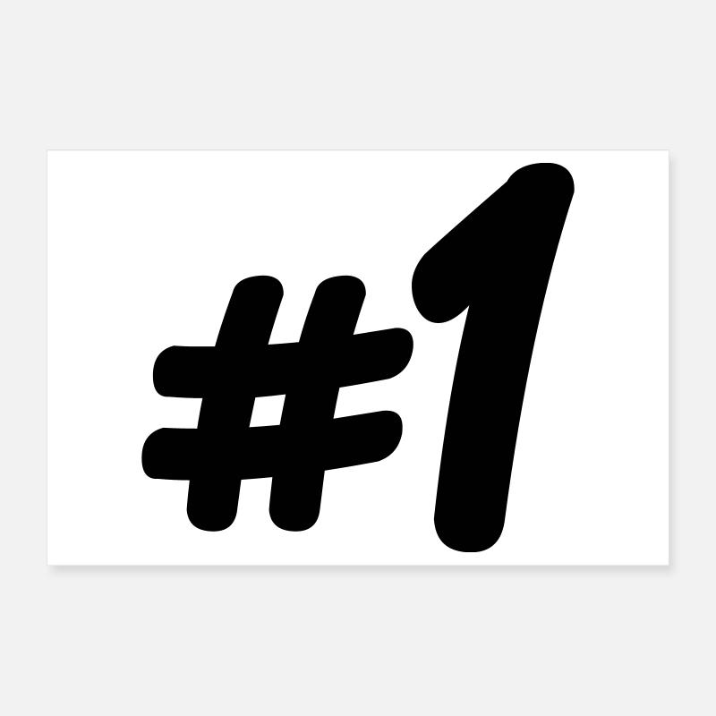 Nummer 1 # Poster 30x20 cm