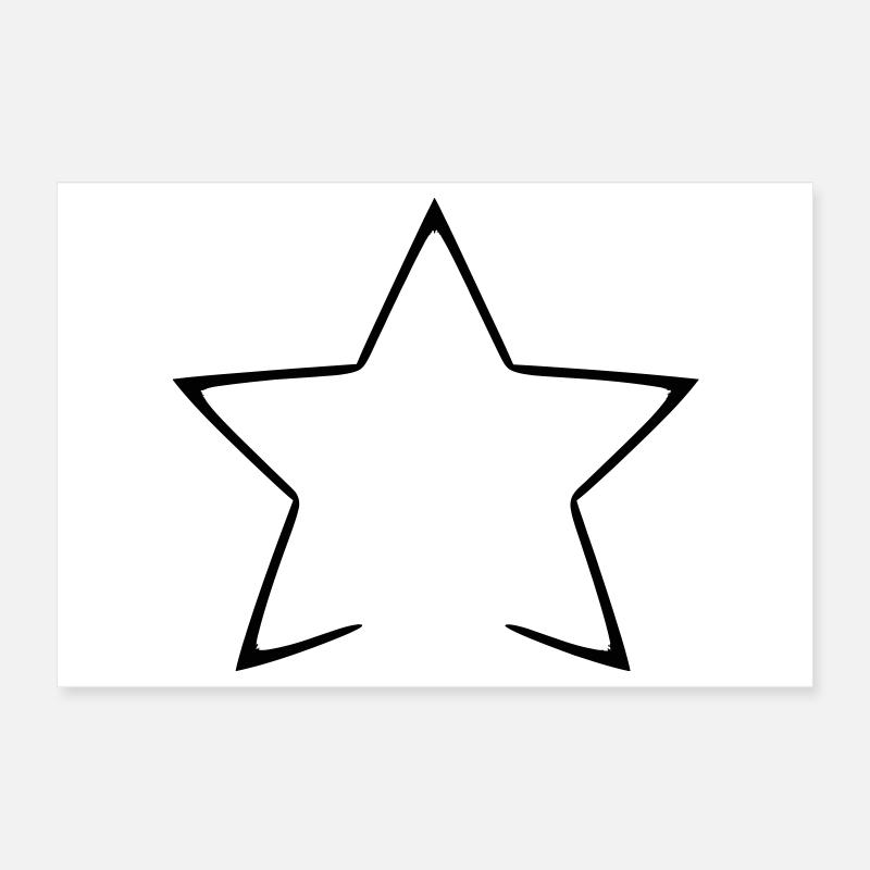 Himmlisches Hemd mit Sternennachtmuster Poster 30x20 cm