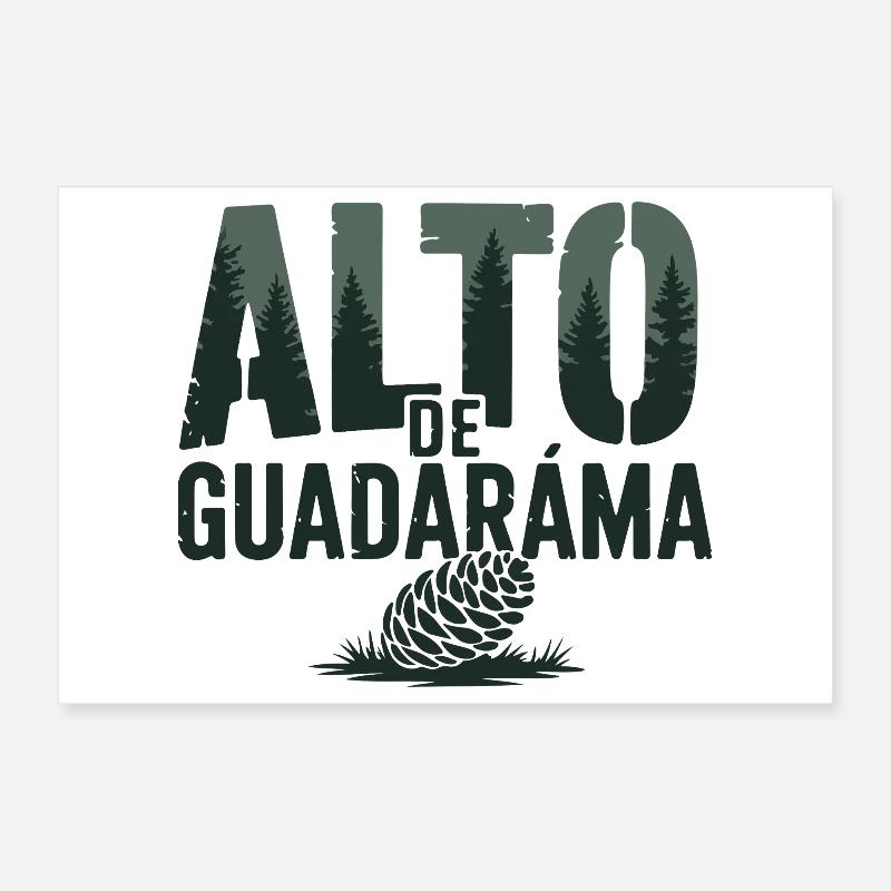 Alto de Guadarama Cyclisme Escalade Art Poster 30 x 20 cm