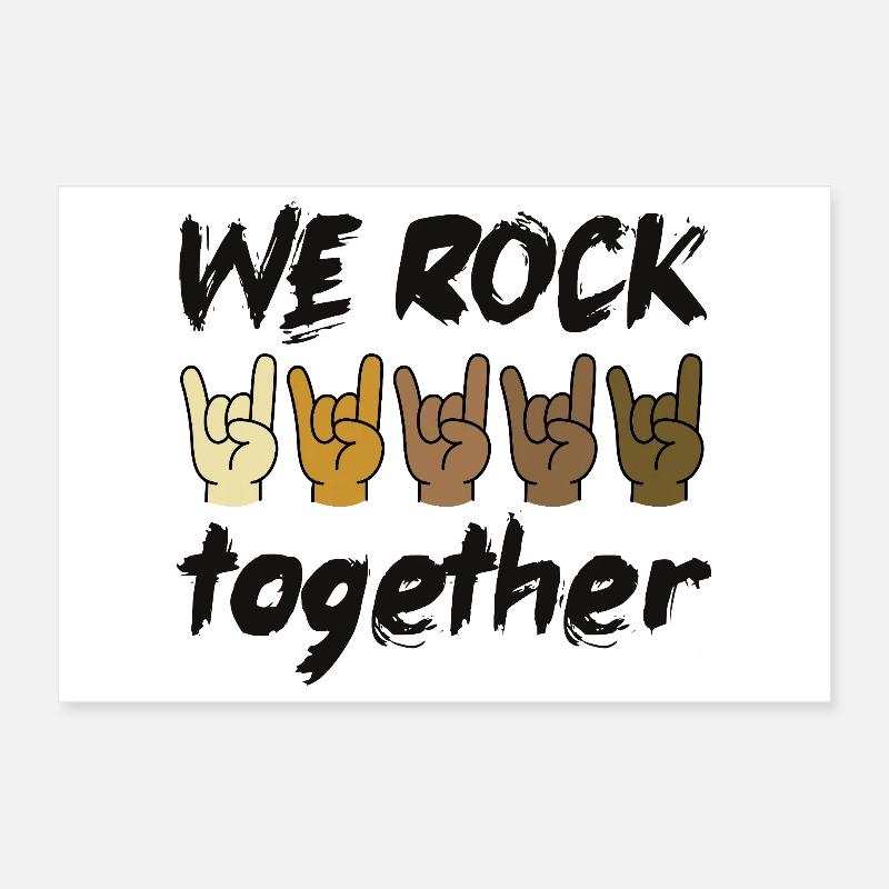 Nous nous côtoyons Diversité Inclusion Cohésion Poster 30 x 20 cm
