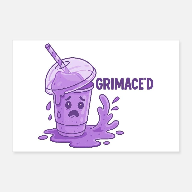 Grimace Shake Chaos Poster 30x20 cm