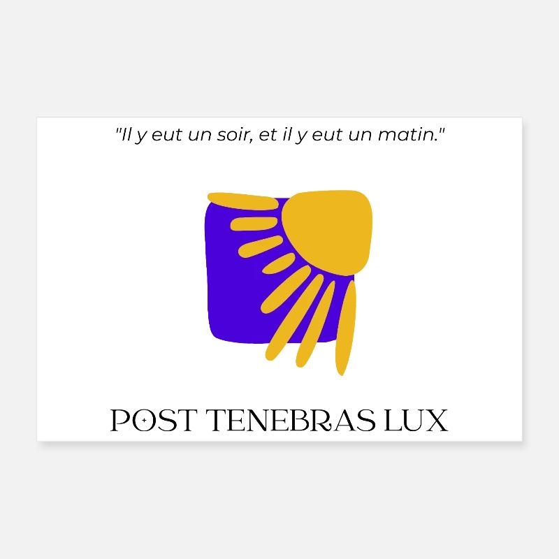 Post Tenebras Lux Poster 12" x 8" (30x20 cm)