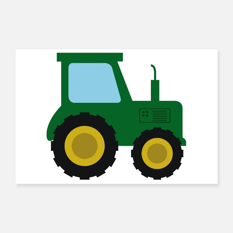 Ferme à tracteurs Poster 30 x 20 cm