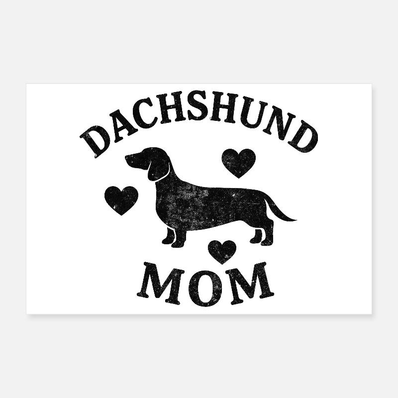 Maman teckel Poster 30 x 20 cm