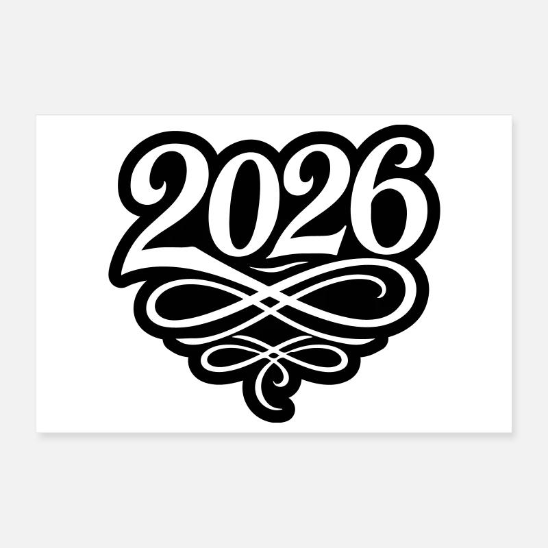2026 Jahr Poster 30x20 cm