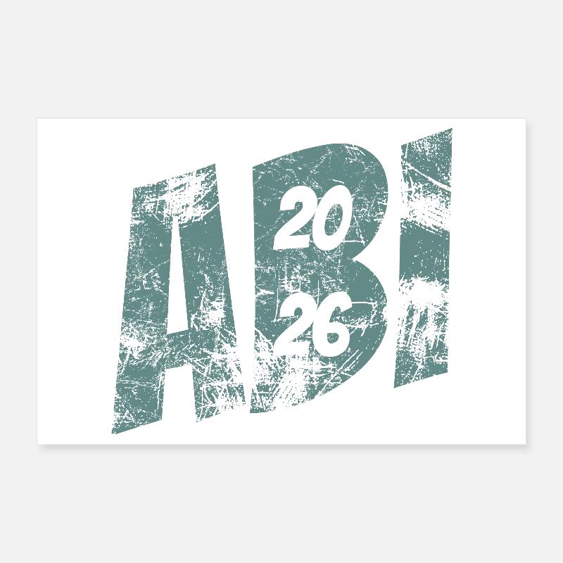 Abi 2026 - Abitur - Geschenk Poster 30x20 cm