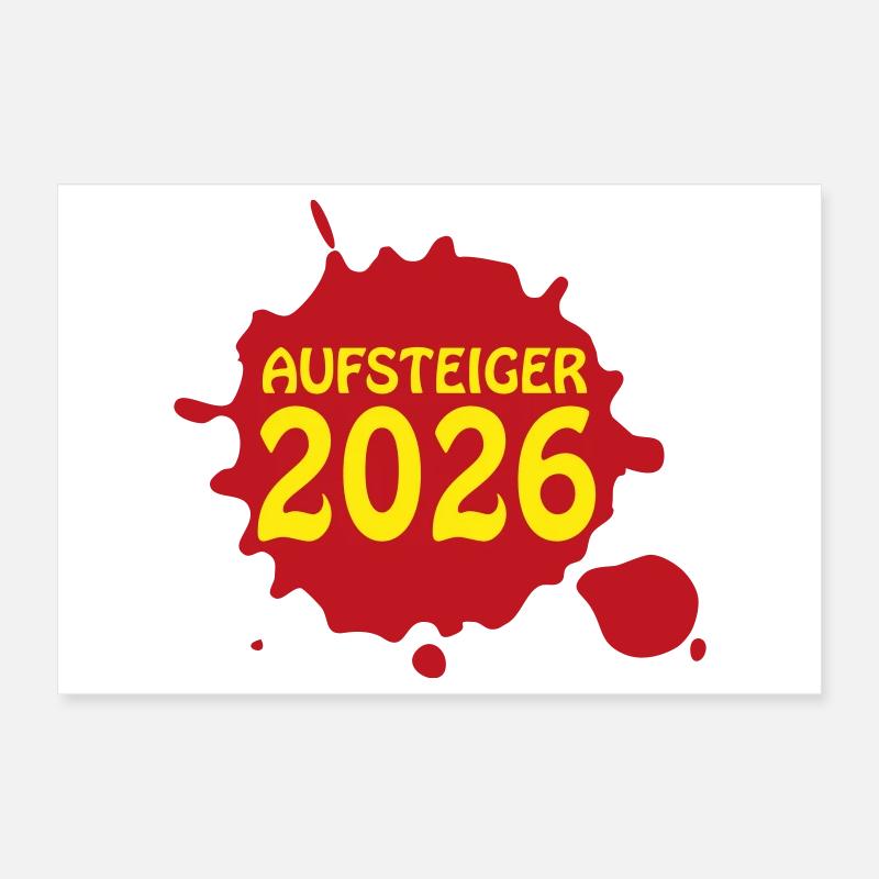 Aufsteiger 2026 Aufstieg Poster 30x20 cm