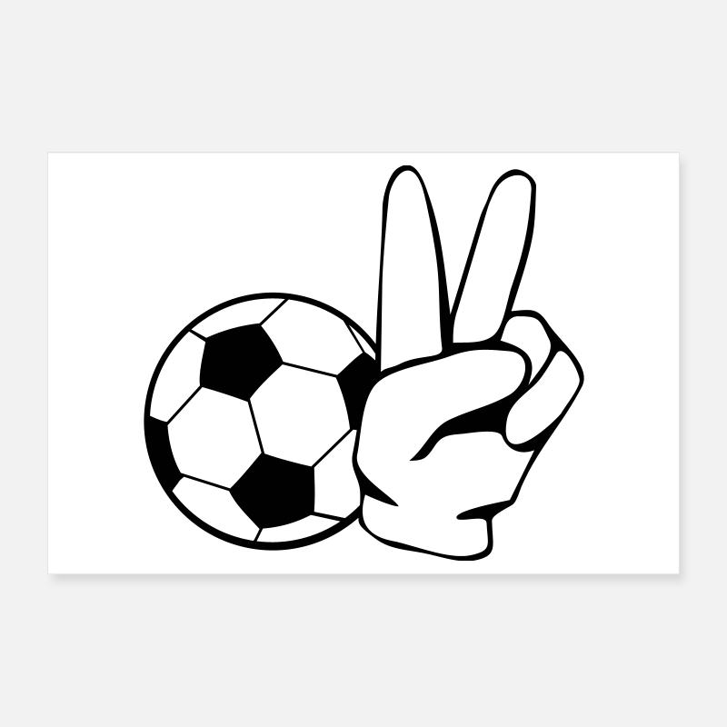 Soccer Peace Poster 30x20 cm